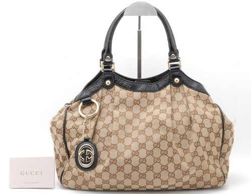 Gucci canvas sukey tote - gucci,