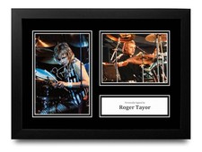 Roger Taylor Hand Signed A4