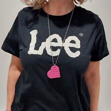 ? 1 COLLANA CON CUORE  LEGO FUCSIA / AMORE LOVE GIFT IDEA REGALO