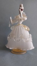 VECCHIA MURANO: FIGURA GOLDONIANA DI DAMA ANNI 70-80 H.CM 26