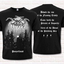 T-shirt nera Darkthrone, Panzerfaust (1995). Vero metallo nero norvegese