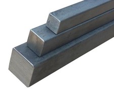 Acciaio quadrato S235JR lunghezza 500mm SW10mm a SW50mm barra quadrata acciaio 