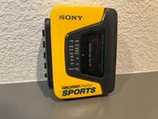 Sony Walkman WM-AF59 lettore cassette giallo sportivo testato funzionante vintage talk