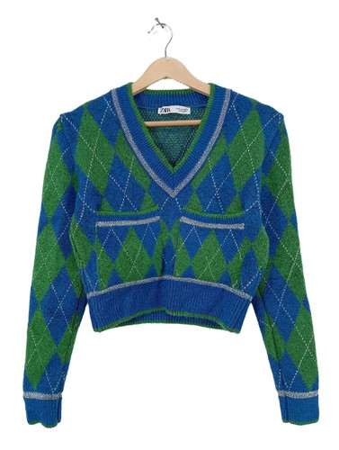 Zara maglione con scollo v - scollo,