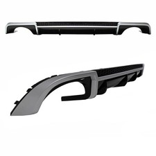 Diffusore posteriore nero lucido adatto per Audi A4 B9 berlina Avant dal 2015 no RS4