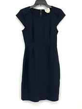 Abito donna Kate Spade New York taglia 4 nero maglia elasticizzato cappuccio manica tubino