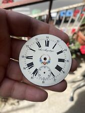 PIÈCE HORLOGERIE ANCIEN CADRAN DE MONTRE GOUSSET ÉMAILLÉ Quadrate Porcellana