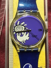 Orologio da polso SWATCH Gent VIVE LA PAIX (GK206)-NUOVO/NOS-Corneille-Speciale-Colomba/Pace