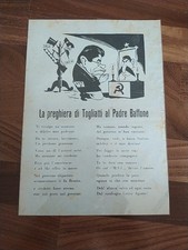 DC DEMOCRAZIA CRISTIANA VOLANTINO SATIRICO PARTITO COMUNISTA TOGLIATTI STALIN