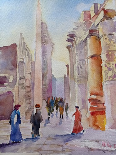 Paesaggi karnak tempio - karnak,,