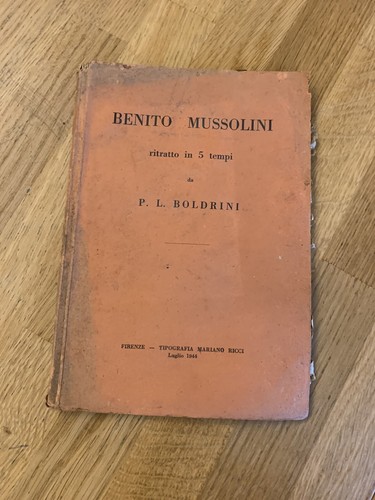 Libro benito mussolini - libro,
