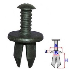 Clip tappezzeria per PUNTO II