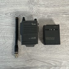 Icom IC-H10 CB Ham Radio VHF ricetrasmettitore portatile radioamatore testato alimentazione