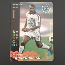 Football Champions 2003-04 "Andrij Shevchenko" 071/100 Foil Milan light played