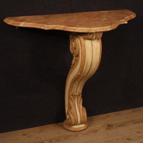 Console legno laccato dipinto