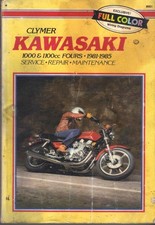 MANUALE CLYMER KAWASAKI Z1000 J,Z1000R,GPZ1100,B,UNITRAC,Z1100,LTD 1981-1985