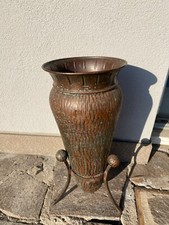 Portaombrelli porta ombrelli in rame sbalzato a mano. h 56 cm.