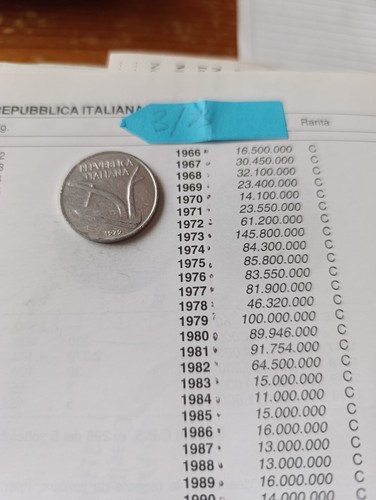 Moneta lire del 1979 - moneta,