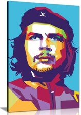 Quadro arte da parete su tela colorato astratto Che Guevara stampa decorazione casa