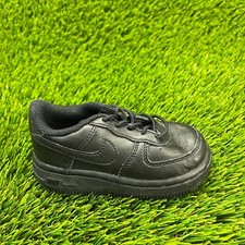 Nike Air Force 1 Baby Size 5C Black Walking Athletic Running Shoes Sneakers