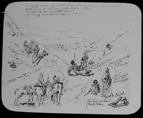 Magic lantern slide egypt - slide,