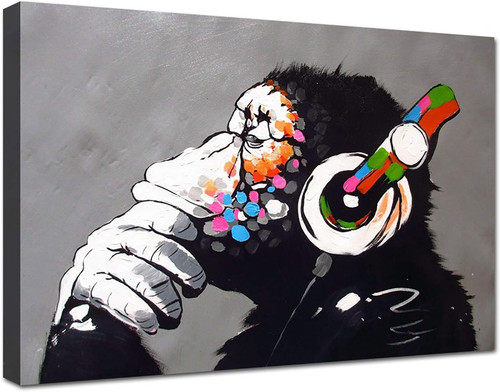 Quadro banksy monkey - banksy,