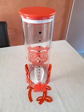 BRANDANI Dispenser Cereali Gufo Arancione, 12 cm x 40 cm