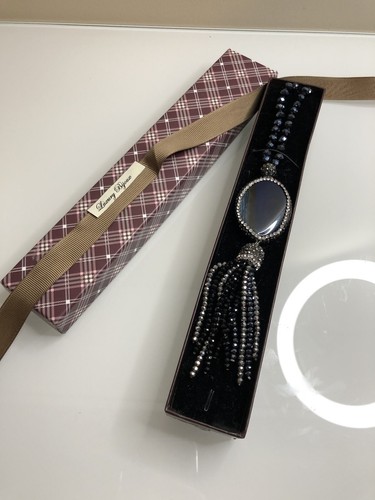 Collana blu nero - argento, con