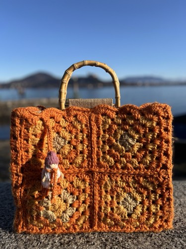 Borsa granny uncinetto - borsa,