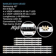 KIT 8 BARRE STRIP LED TV
