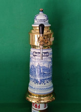 SPILLATORE A COLONNA BIRRA VINTAGE BIRRA HEINEKEN CERAMICA E OTTONE. DA13