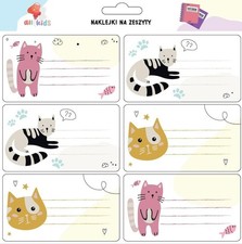 Adesivi per quaderni gatti 6