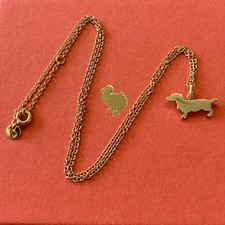 Dodo Pomellato Collana Ciondolo Cane Bassotto Grande Oro Giallo 18kt 750 Raro