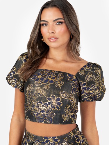 Crop top maya - top, floreale