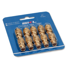 Valvola a saldare 1/4 sae per ricarica gas freon refrigerante kit 10 pezzi