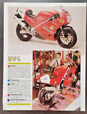ADVERTISING PUBBLICITA' DUCATI 851 SP '91 SCHEDA TECNICA