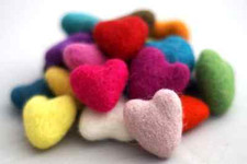 10 pezzi x cuore in feltro