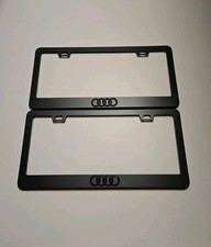2 pcs Black License Plate