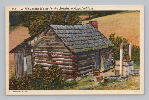 Cartolina una casa montagna - di,