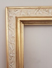 Cornice in legno BEIGE + F.ORO