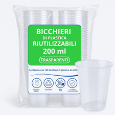 Bicchieri Plastica Trasparenti