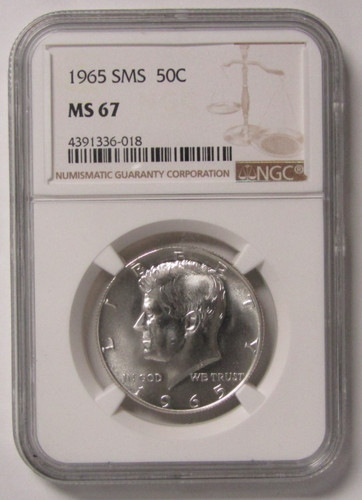 Kennedy mezzo dollaro 1965 sms - mezzo,