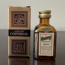 COINTREAU LIQUEUR EXTRA DRY mignon miniature France 3cl 40% Vol Air France mint