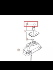 Nuovo Originale Volkswagen Golf MK7 6 Velocità Pomello Leva Del Cambio Stemma