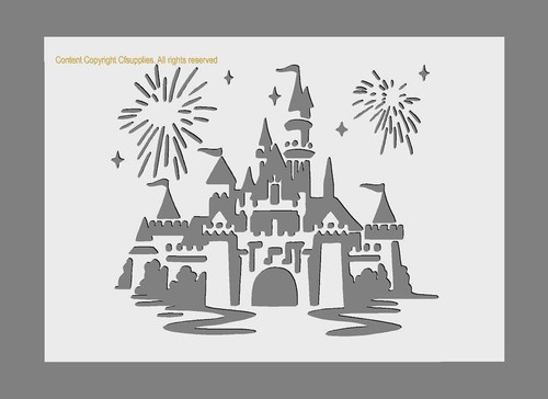 Stencil mylar castello delle - mylar,