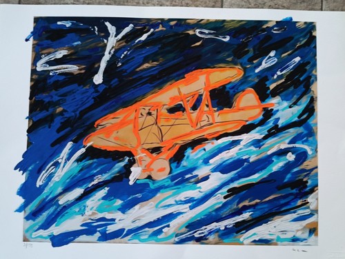 Mario schifano serigrafia - schifano- ,