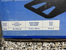 CARRELLINO PORTA SACCHI CARRELLO PORTAPACCHI 200KG LEGNA BASE MOBILE RUOTE PIENE