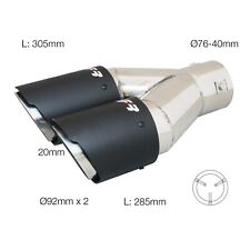 Terminale rotondo doppio carbonio ed inox - TRX/CR seconda scelta Simoni Racing