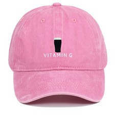 Berretto da baseball vintage lettera vitamina G per uso quotidiano casual