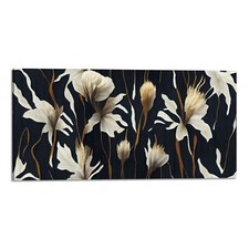 Quadro stampa su tela con vernice effetto dipinto - fiori floreale moderno